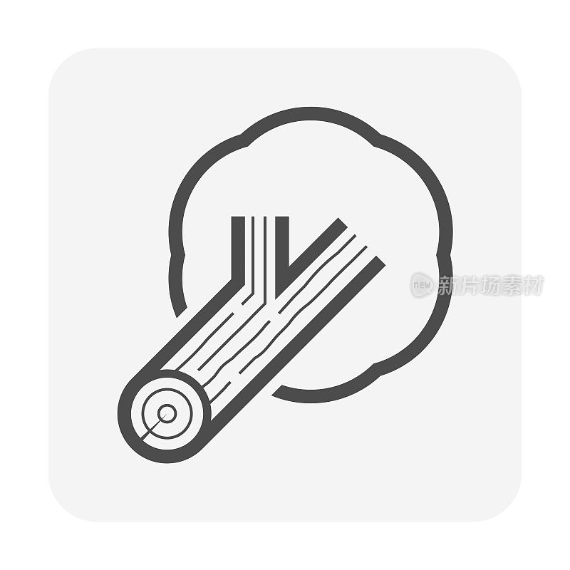 Wood production industry and sawmill vector icon design.
